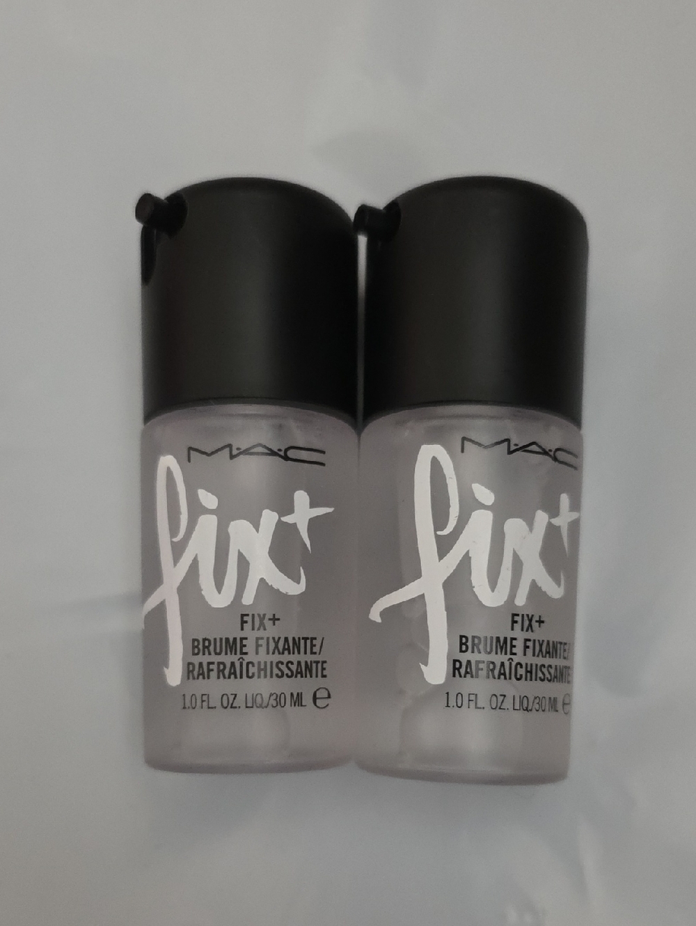 MAC Cosmetics Fix+ Setting Spray Duo - Clear Bottles with Black Caps 2 x 1 fl oz